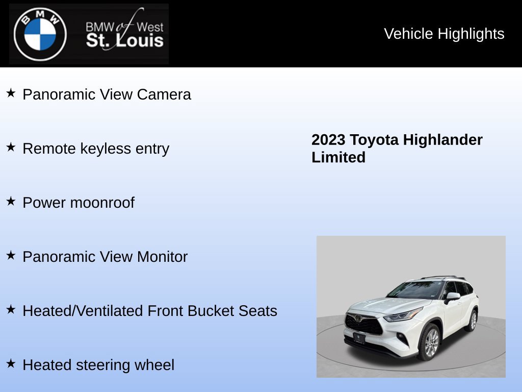 Used 2023 Toyota Highlander Limited AWD/4WD image 8