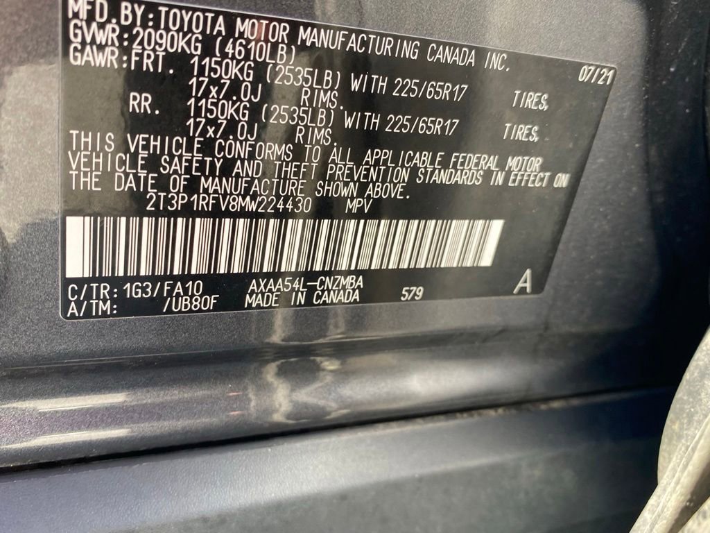 Used 2021 Toyota RAV4 XLE w/ Convenience Package AWD/4WD image 21
