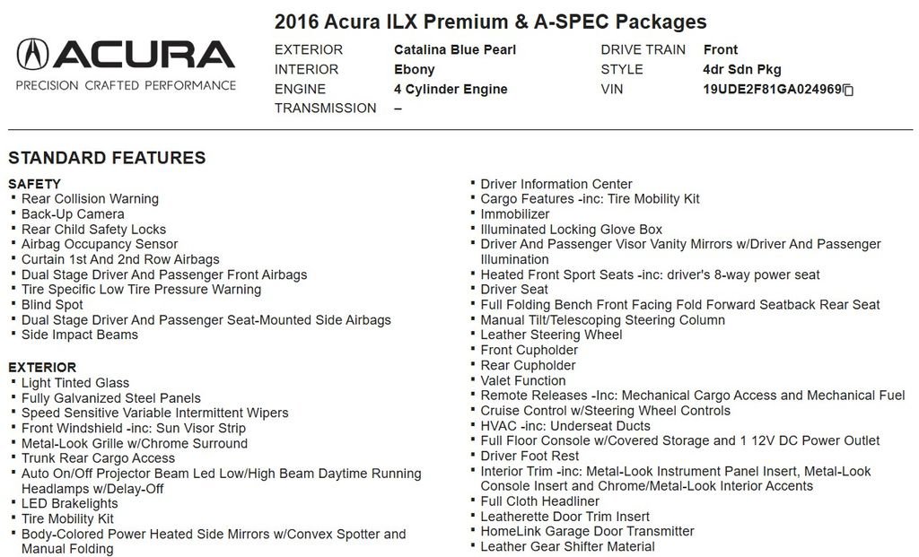 Used 2016 Acura ILX FWD image 31