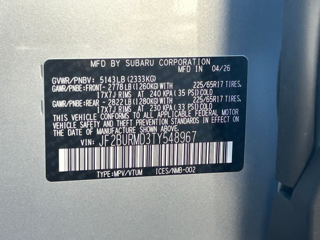 New 2026 Subaru Outback Wilderness AWD/4WD image 22