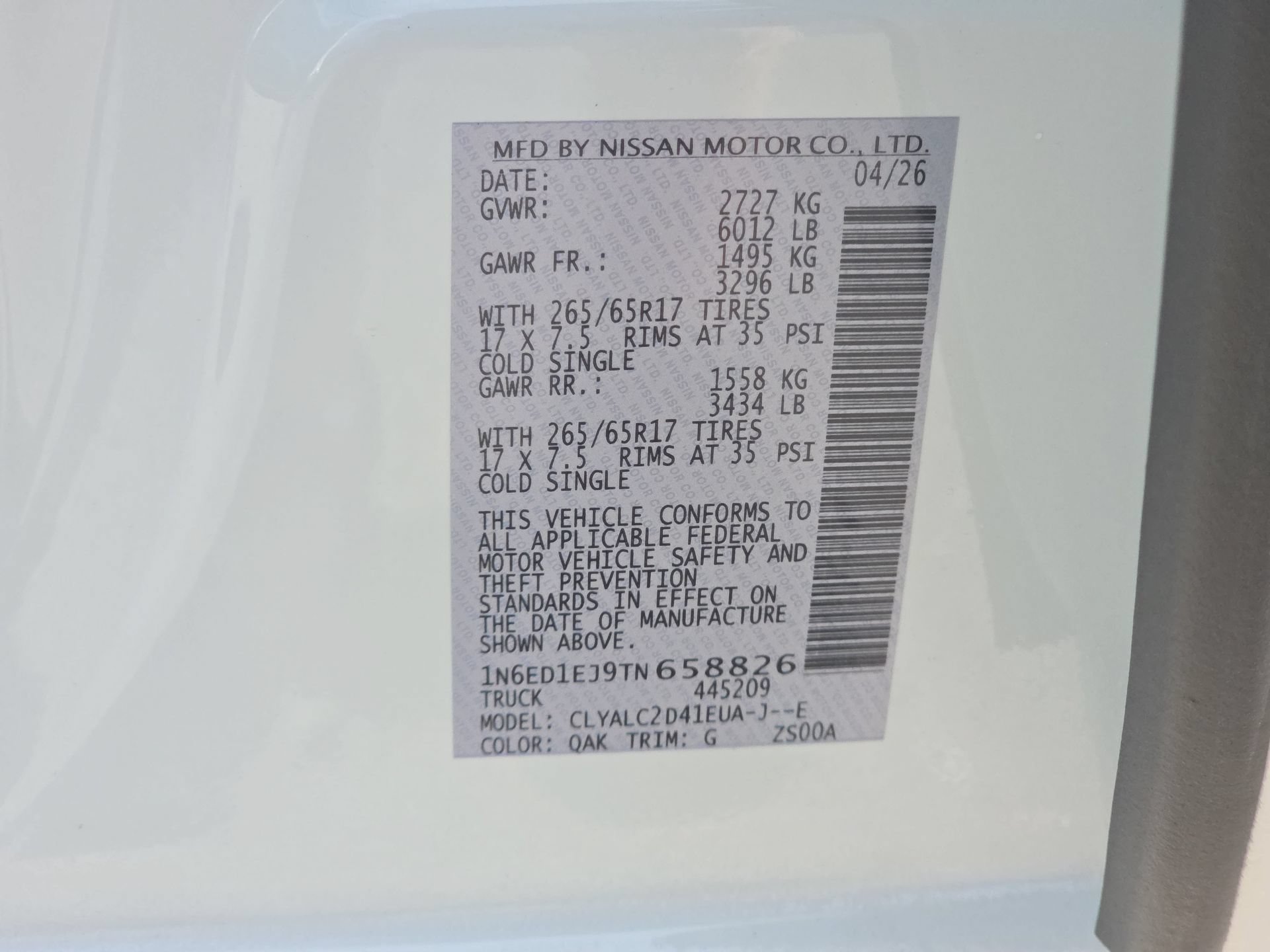 New 2026 Nissan Frontier SV w/ SV Convenience Package RWD image 32