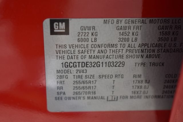 Certified 2016 Chevrolet Colorado Z71 AWD/4WD image 37
