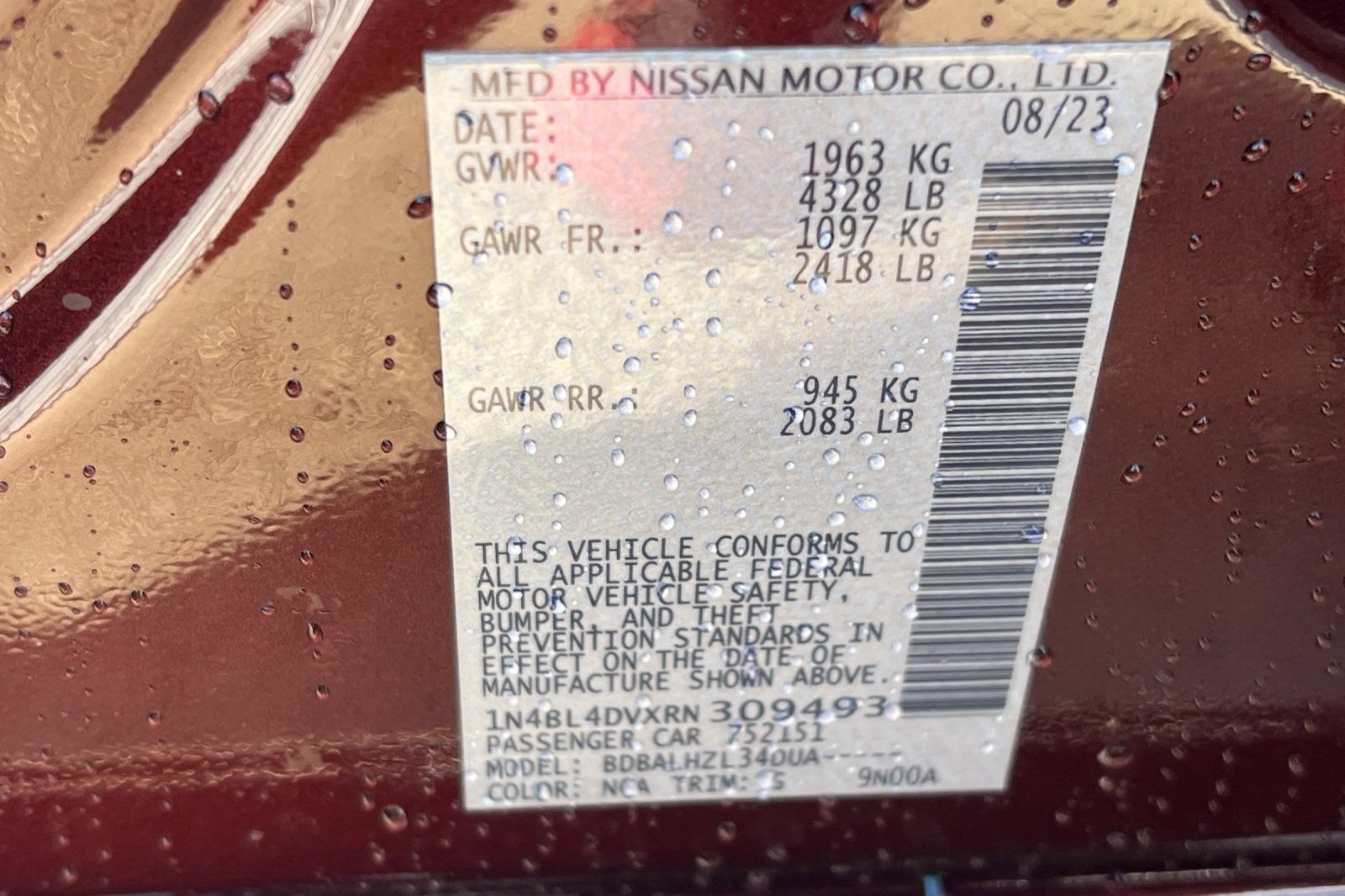 Used 2024 Nissan Altima 2.5 SV FWD image 24