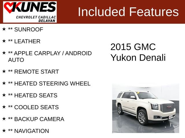 Used 2015 GMC Yukon Denali w/ Touring Package image 3