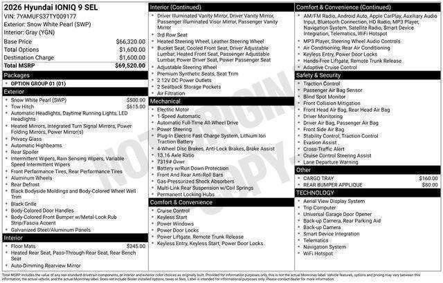 New 2026 Hyundai Ioniq 9 SEL image 27