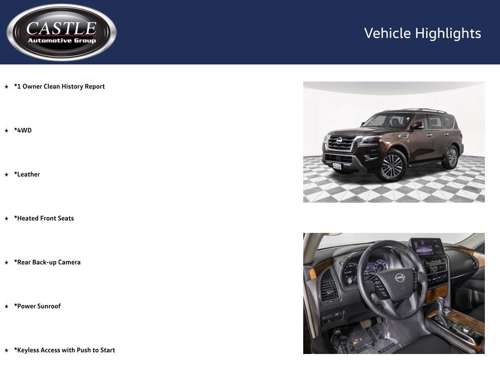 Used 2021 Nissan Armada SL w/ Captain's Chairs Package AWD/4WD image 4