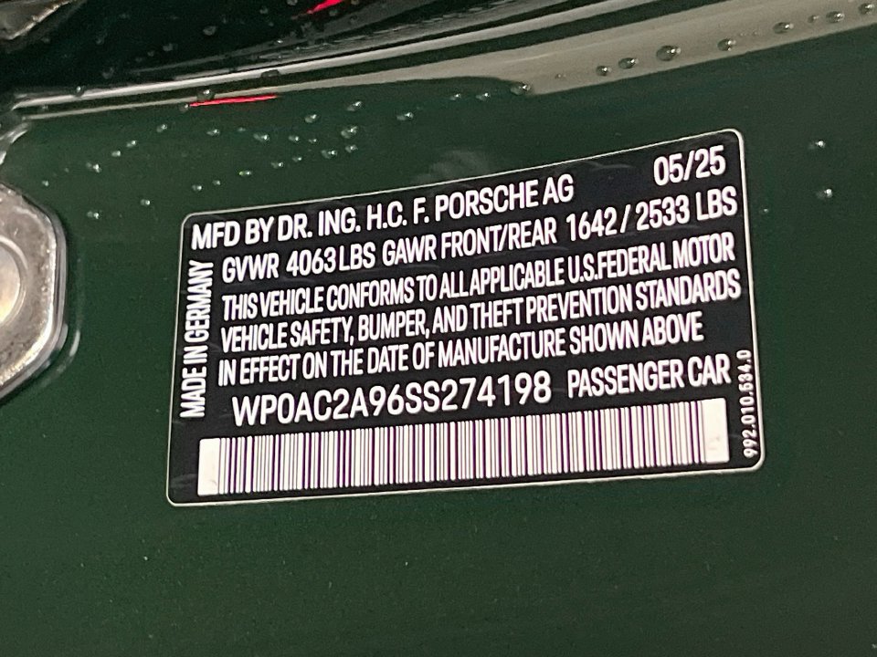 Certified 2025 Porsche 911 GT3 RWD image 33