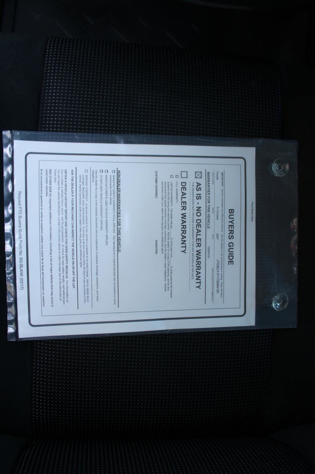 Used 2007 Toyota FJ Cruiser 4WD image 45