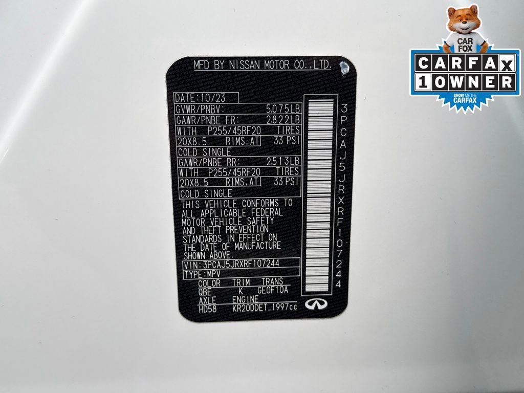 Used 2024 INFINITI QX55 Luxe AWD/4WD image 31