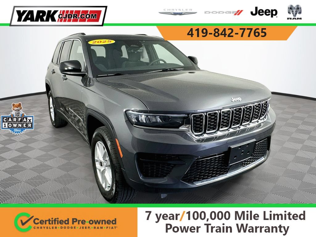 Certified 2025 Jeep Grand Cherokee Laredo X w/ Luxury Tech Group I AWD/4WD image 1