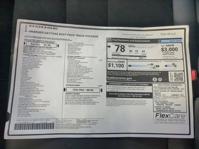 New 2026 Dodge Charger Daytona Scat Pack w/ Track Package AWD/4WD image 18