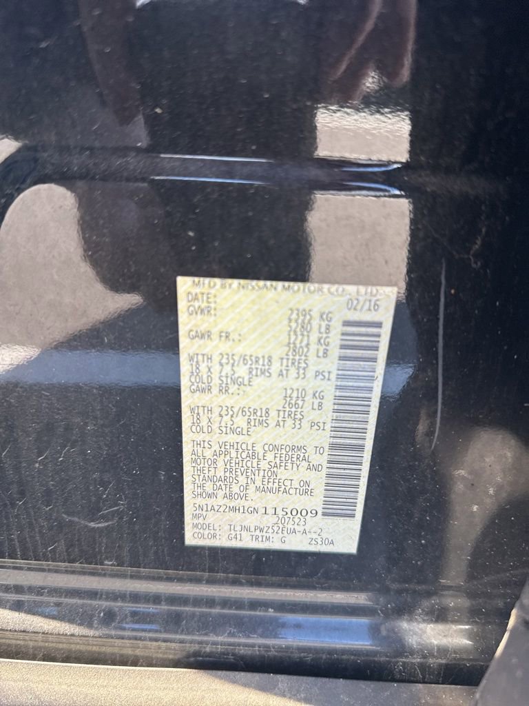 Used 2016 Nissan Murano S w/ Navigation Package image 11