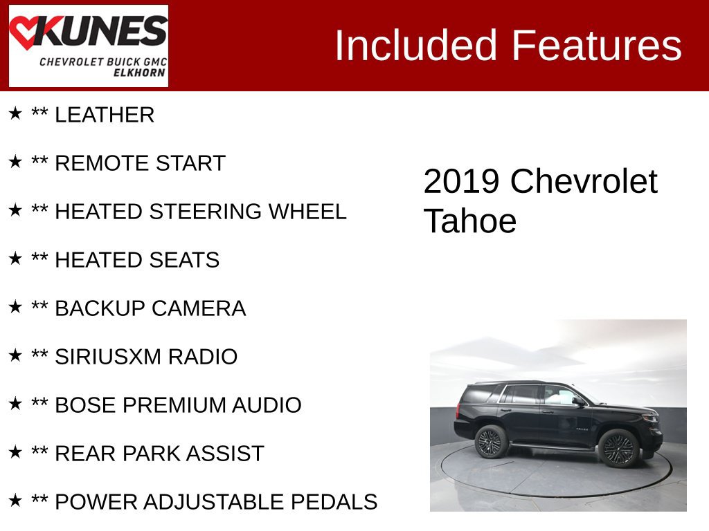 Used 2019 Chevrolet Tahoe LT AWD/4WD image 2