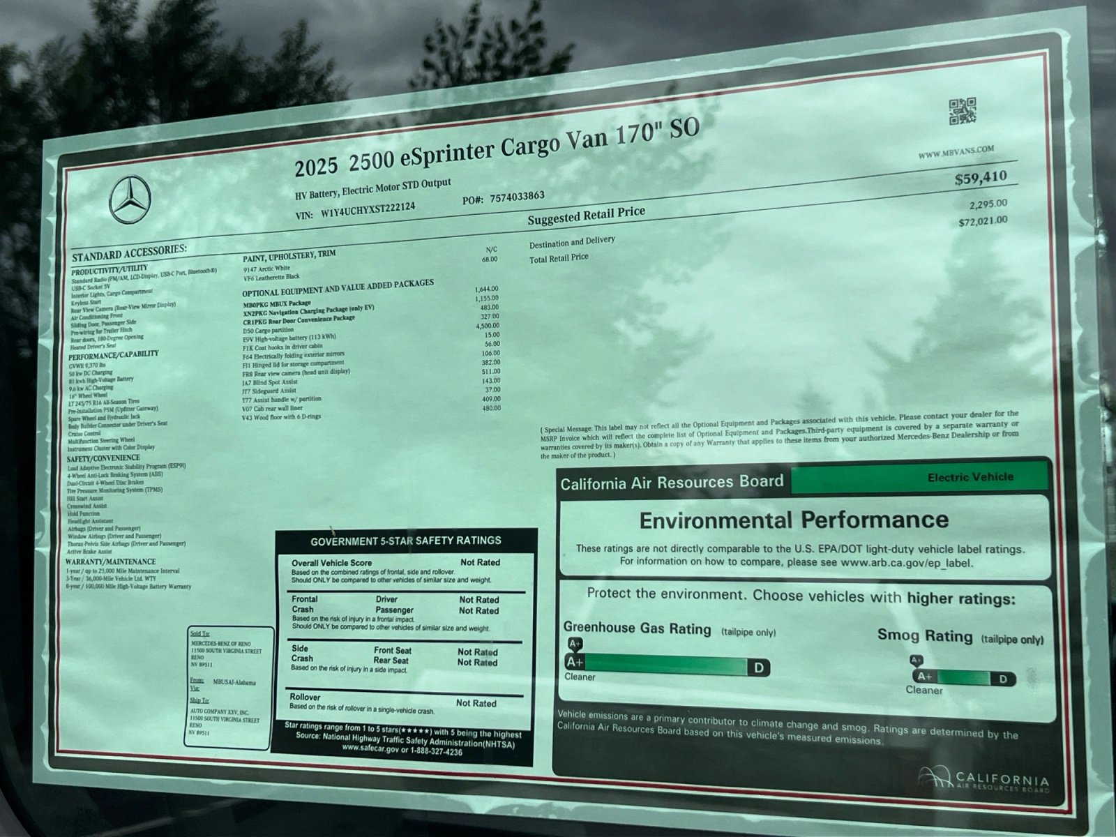 New 2025 Mercedes-Benz eSprinter 170 Cargo image 19