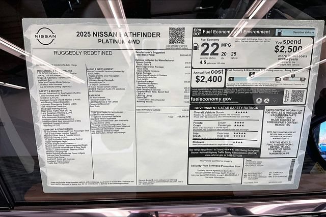 New 2025 Nissan Pathfinder Platinum w/ Lighting Package (N93) AWD/4WD image 38