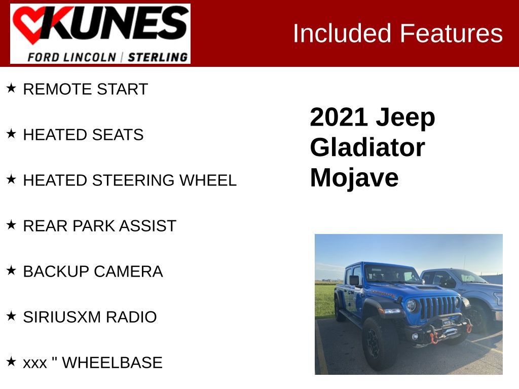 Used 2021 Jeep Gladiator Mojave AWD/4WD image 2