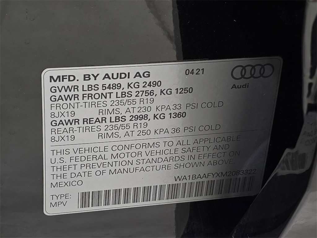 Certified 2021 Audi Q5 2.0T Premium Plus w/ Premium Plus Package image 39
