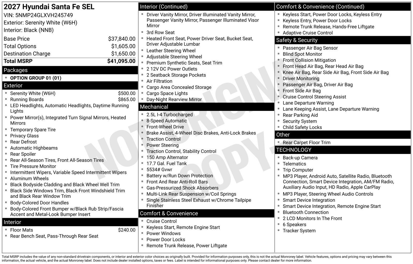 New 2027 Hyundai Santa Fe SEL FWD image 23