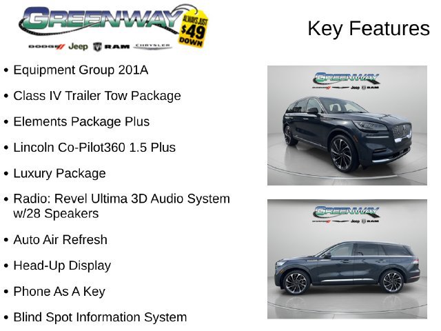 Used 2023 Lincoln Aviator Reserve w/ Equipment Group 201A AWD/4WD image 2