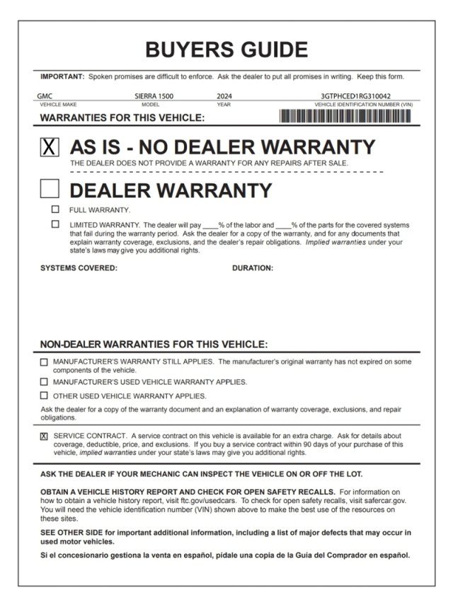 Used 2024 GMC Sierra 1500 Elevation RWD image 30