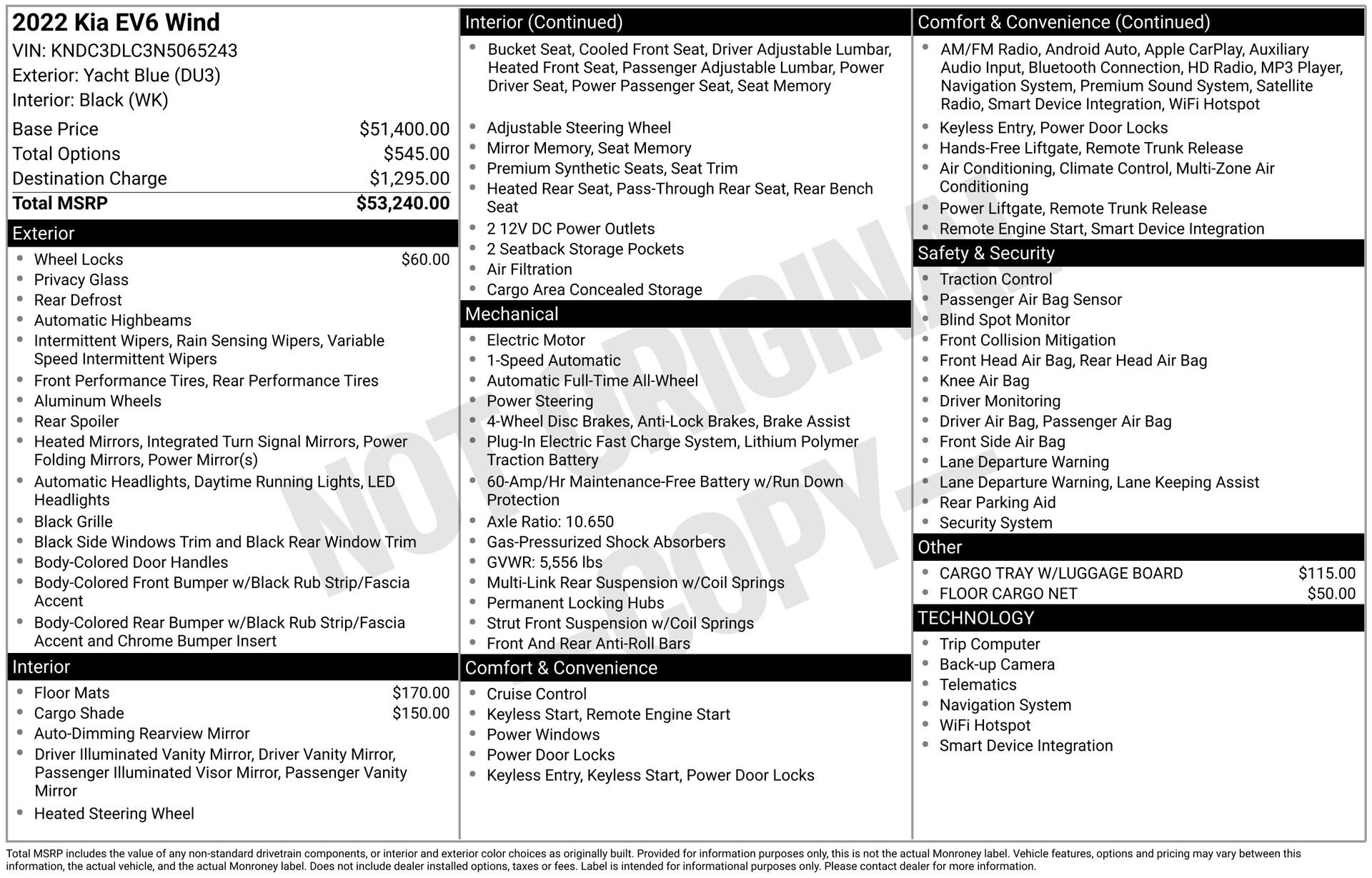 Used 2022 Kia EV6 Wind image 46