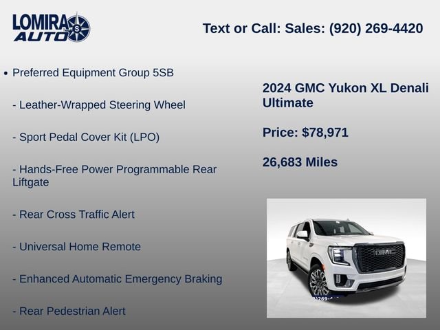 Used 2024 GMC Yukon XL Denali Ultimate AWD/4WD image 27