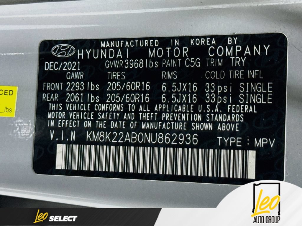 Used 2022 Hyundai Kona SE FWD image 29