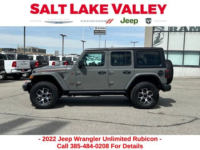 Used 2022 Jeep Wrangler Unlimited Rubicon w/ LED Lighting Group image 2