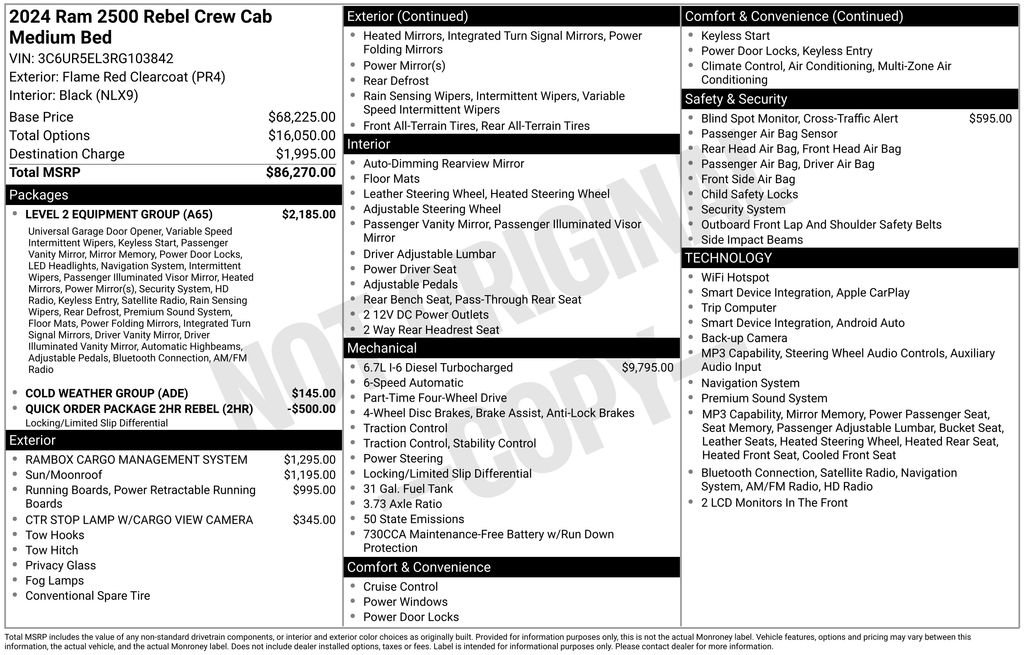 Used 2024 RAM 2500 Rebel w/ Level 2 Equipment Group image 6