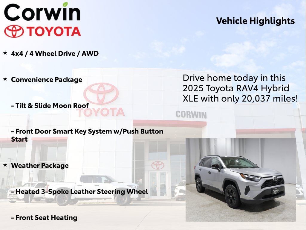 Certified 2025 Toyota RAV4 XLE w/ Convenience Package AWD/4WD image 7