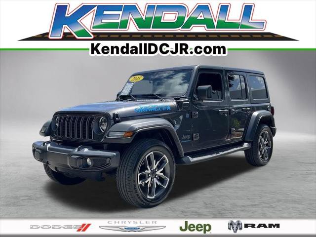 Certified 2025 Jeep Wrangler Unlimited Sport S 4xe w/ LED Headlamp & Fog Lamp Group AWD/4WD 360° Tour