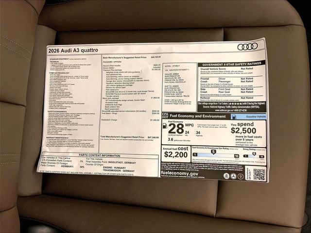 New 2026 Audi A3 2.0T Premium Plus image 15