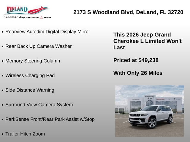 New 2026 Jeep Grand Cherokee L Limited w/ Luxury Tech Group II RWD image 38