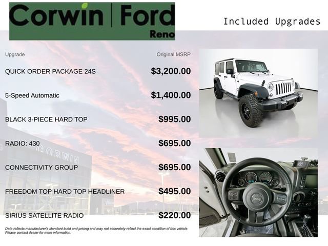 Used 2017 Jeep Wrangler Unlimited Sport w/ Quick Order Package 24S AWD/4WD image 3