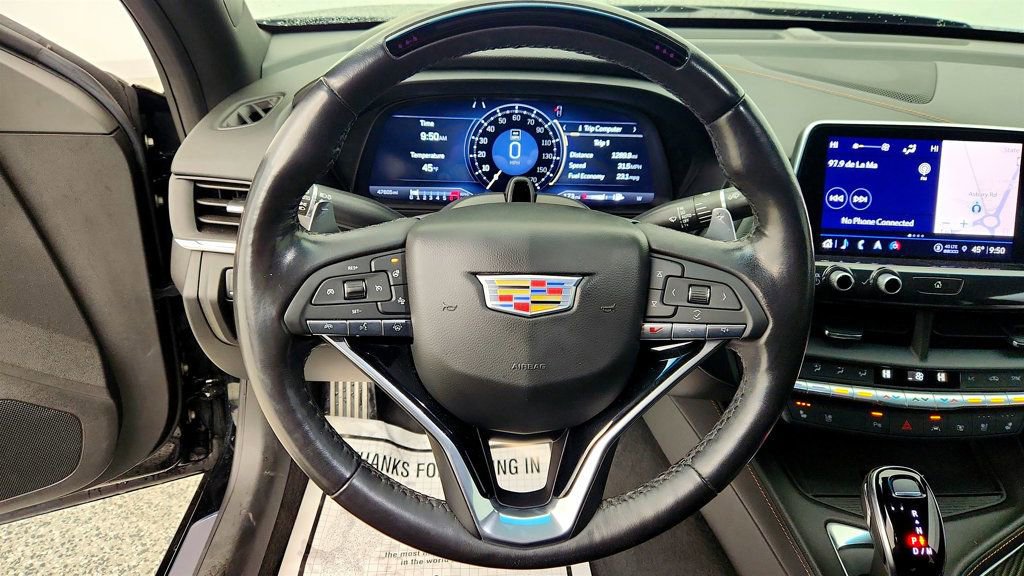 Used 2021 Cadillac CT4 V w/ Technology Package RWD image 14