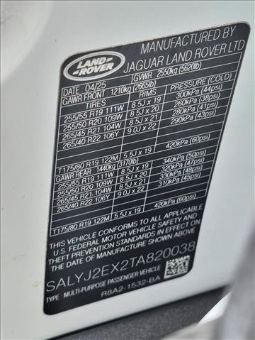 Certified 2026 Land Rover Range Rover Velar S AWD/4WD image 26