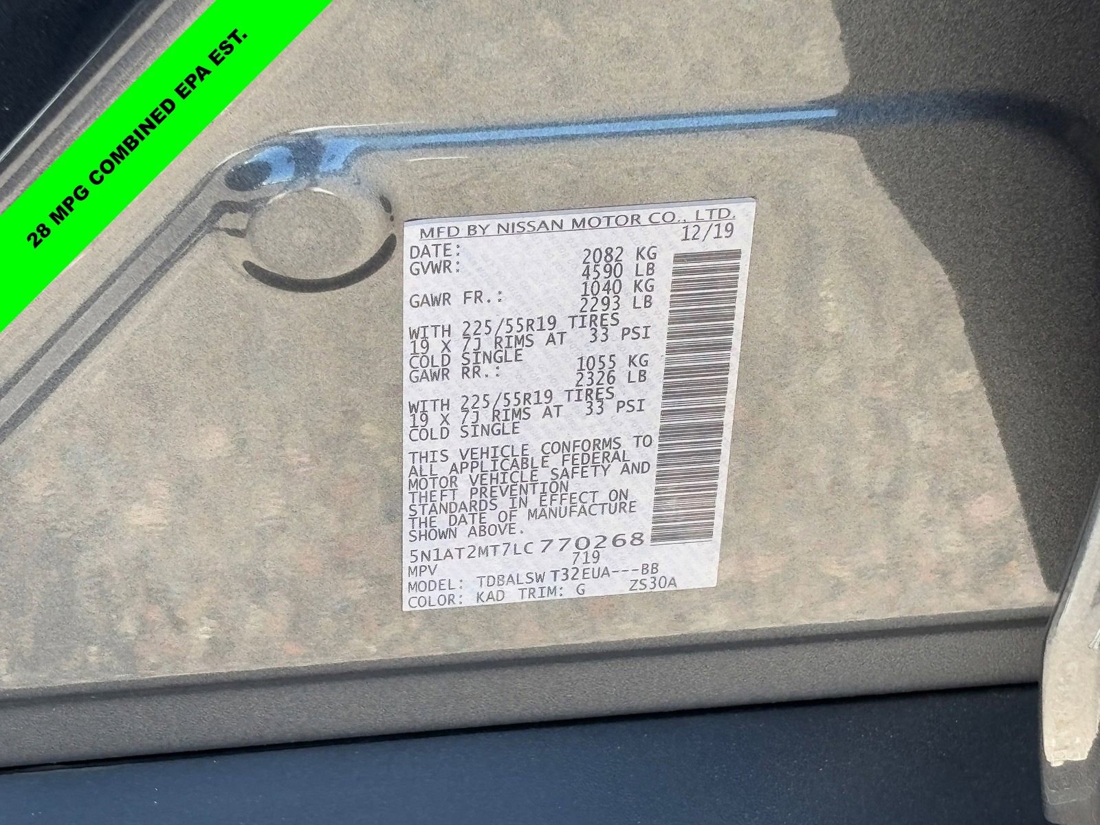 Certified 2020 Nissan Rogue SL w/ Premium Package FWD image 29