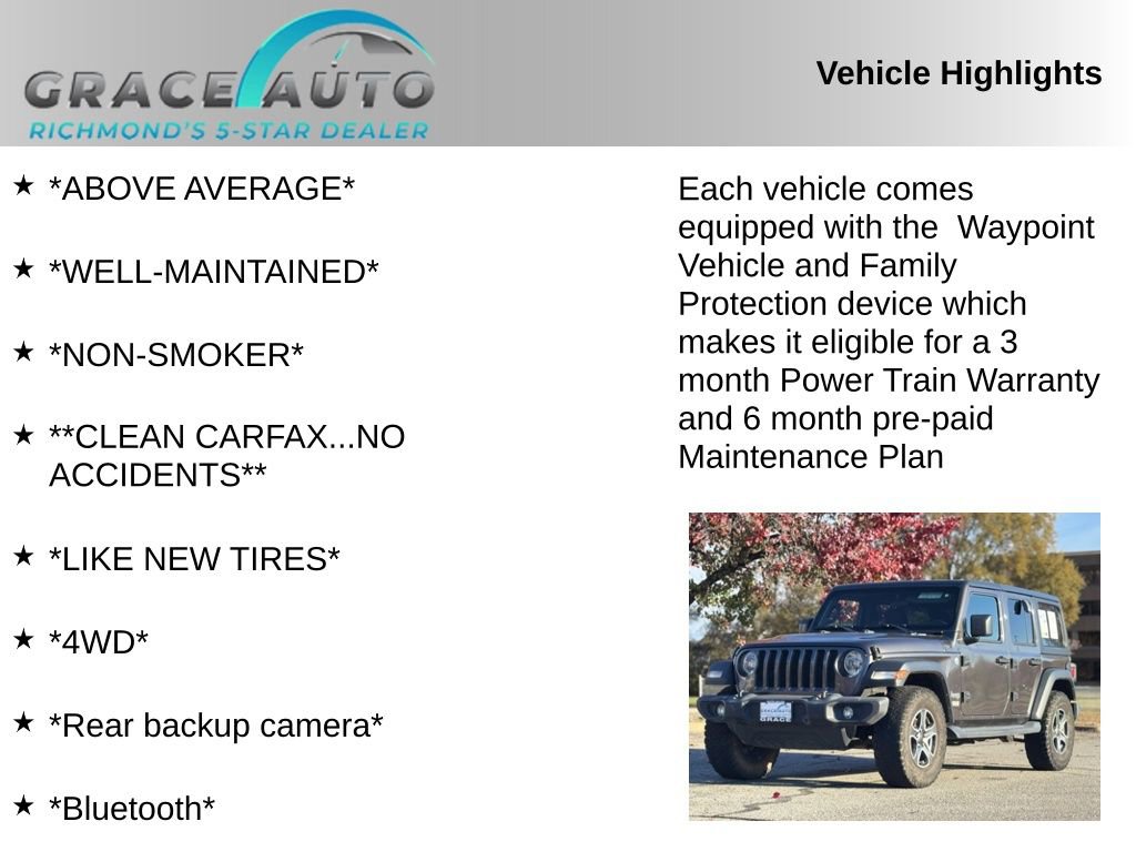 Used 2018 Jeep Wrangler Unlimited Sport S image 2