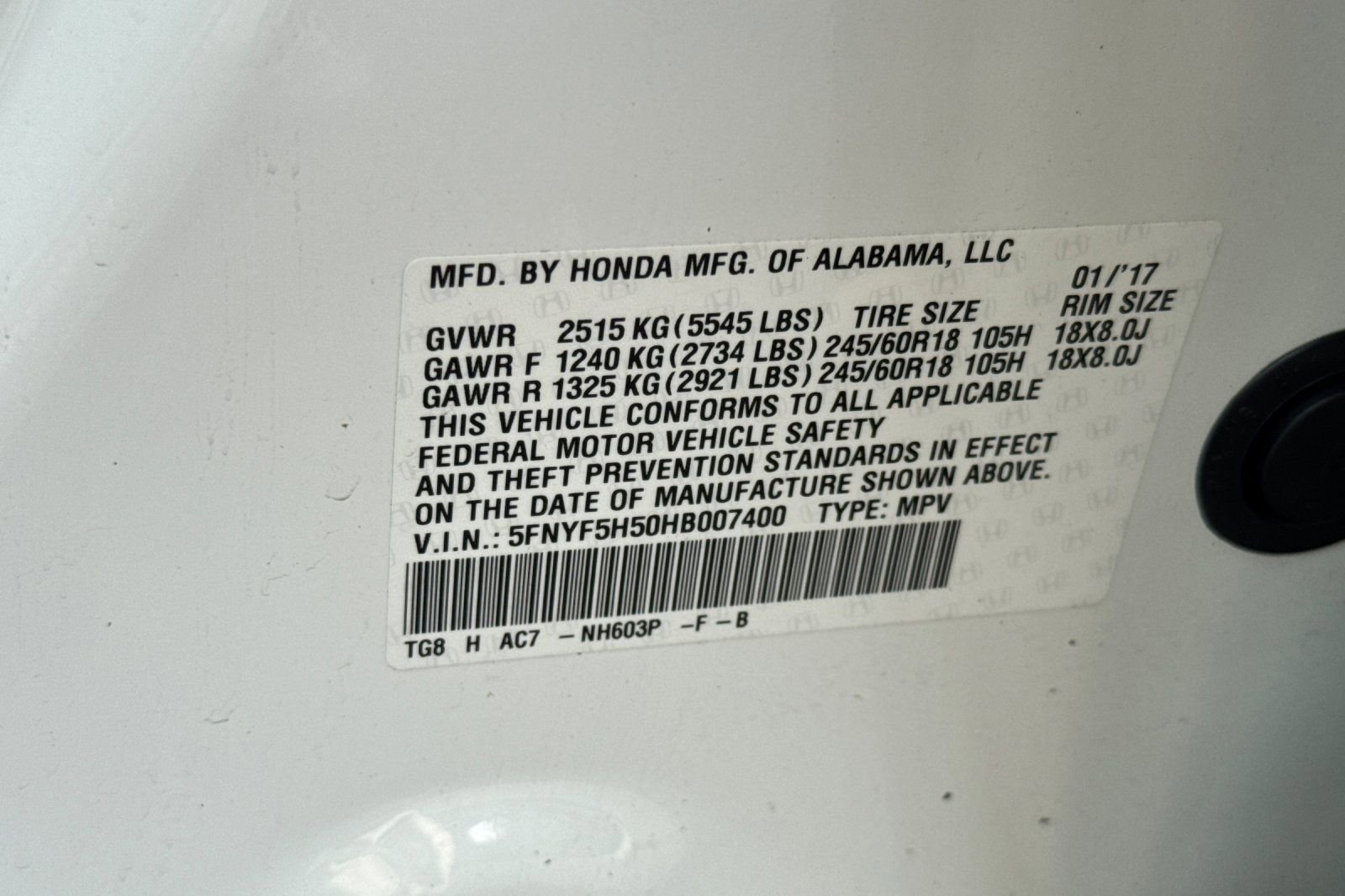 Used 2017 Honda Pilot EX-L image 30