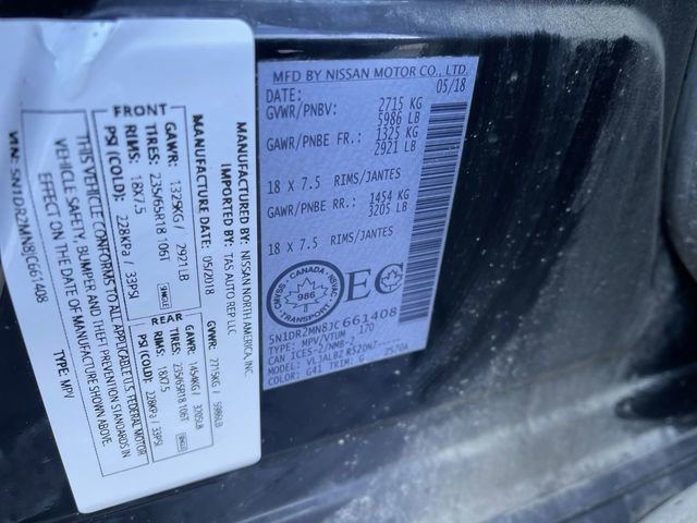 Used 2018 Nissan Pathfinder S image 33