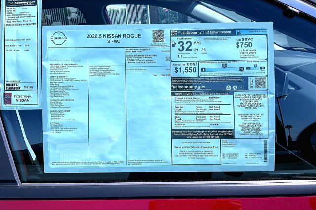 New 2026 Nissan Rogue S FWD image 13