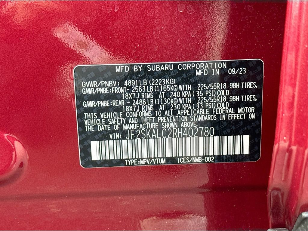 Certified 2024 Subaru Forester Limited AWD/4WD image 31