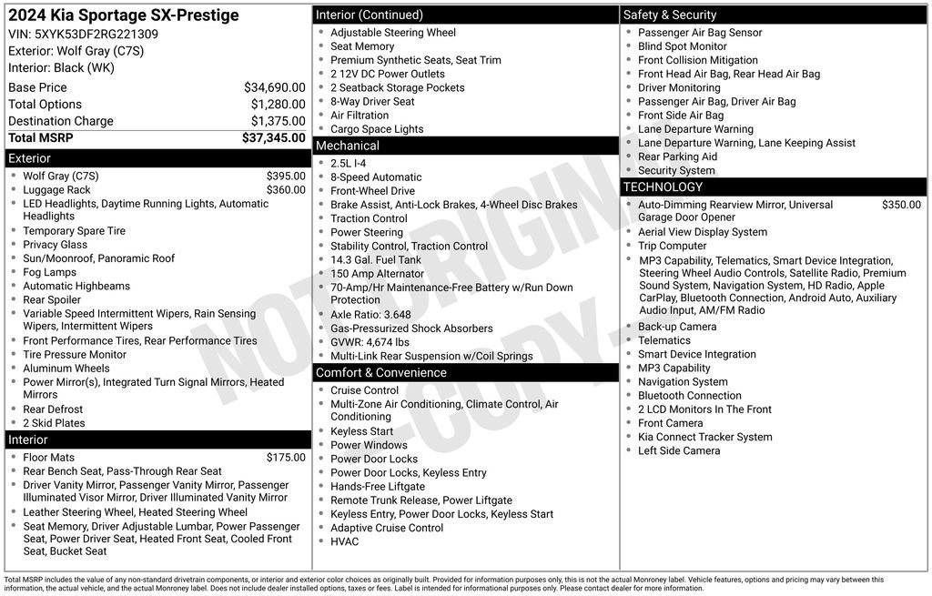 Used 2024 Kia Sportage SX FWD image 29