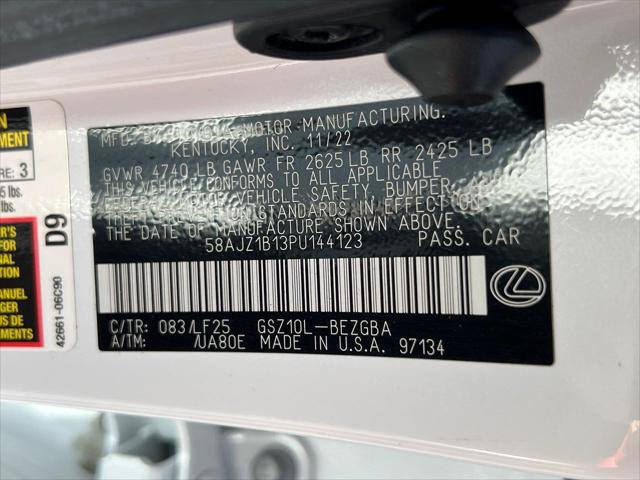 Certified 2023 Lexus ES 350 F Sport w/ Accessory Package (Z1) FWD image 14