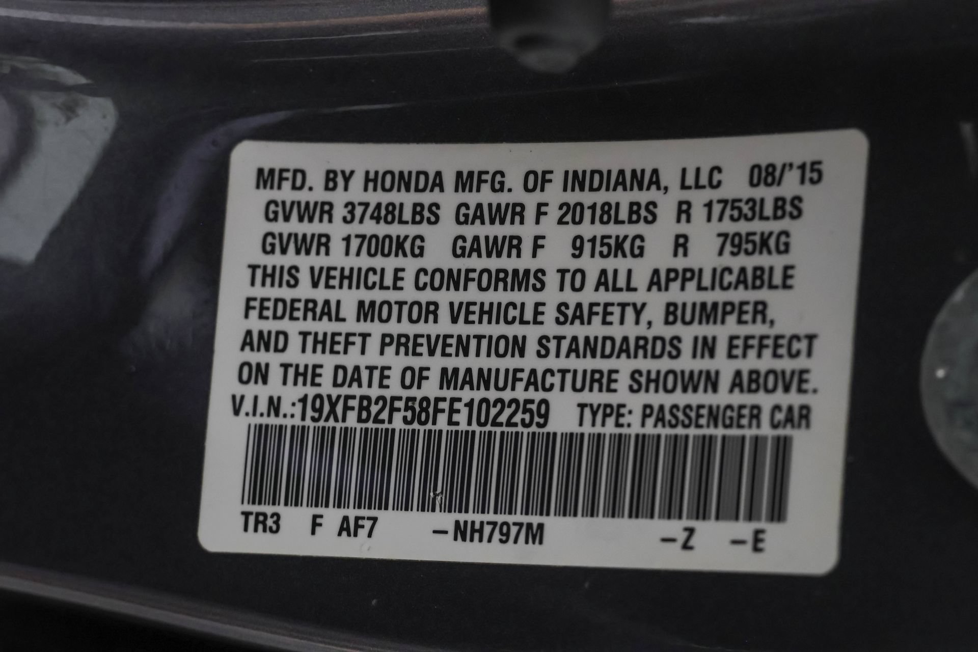 Used 2015 Honda Civic LX image 47