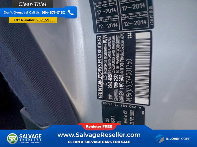 Used 2000 Mercedes-Benz CL 500 image 16