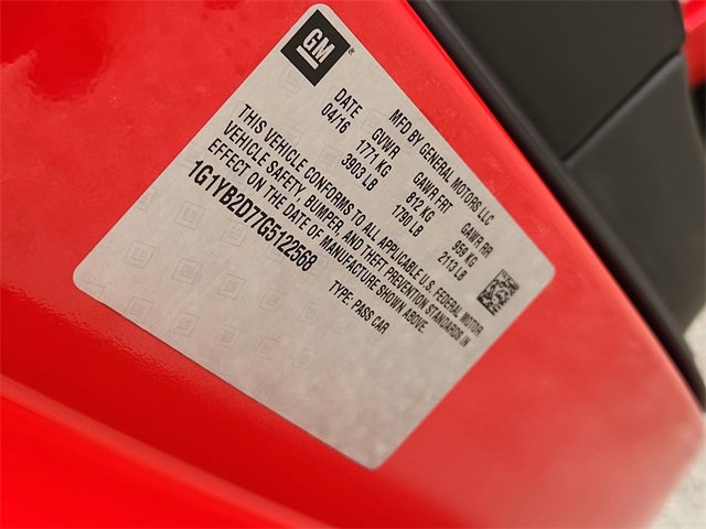 Certified 2016 Chevrolet Corvette Stingray Coupe image 31