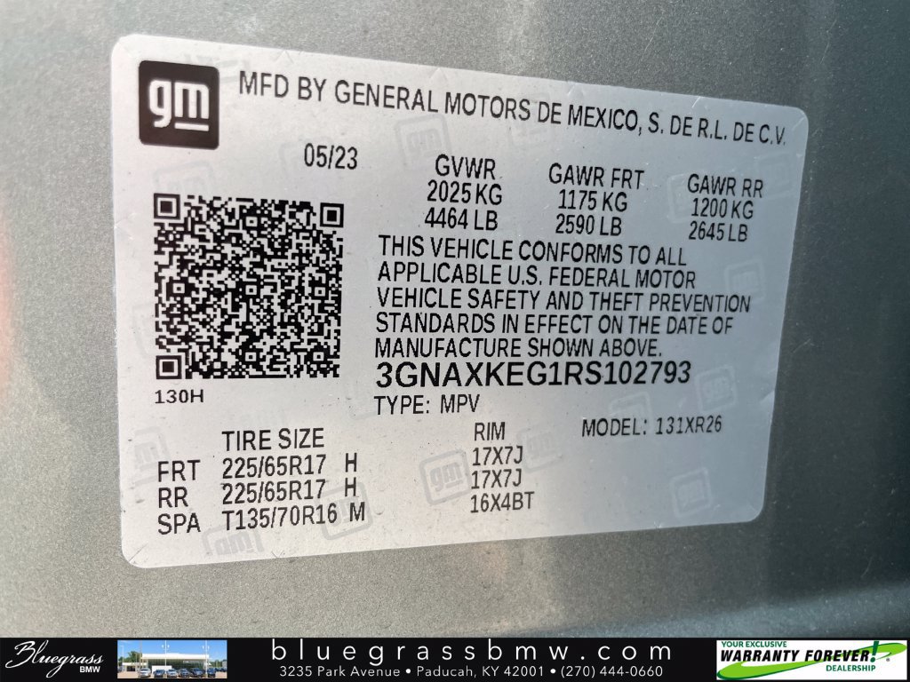 Used 2024 Chevrolet Equinox LT w/ LPO, Floor Liner Package FWD image 22