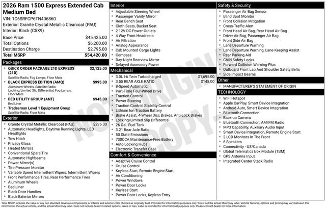 New 2026 RAM 1500 Express AWD/4WD image 5