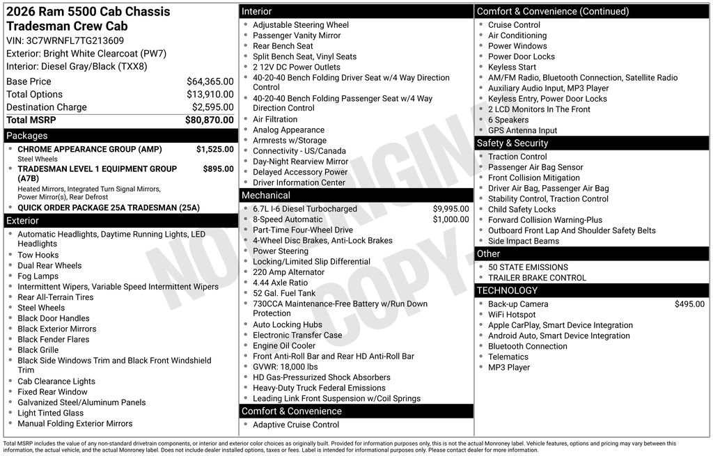 New 2026 RAM 5500 Tradesman w/ Chrome Appearance Group image 15